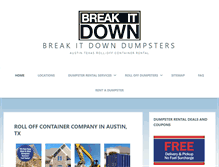 Tablet Screenshot of breakitdownaustin.org